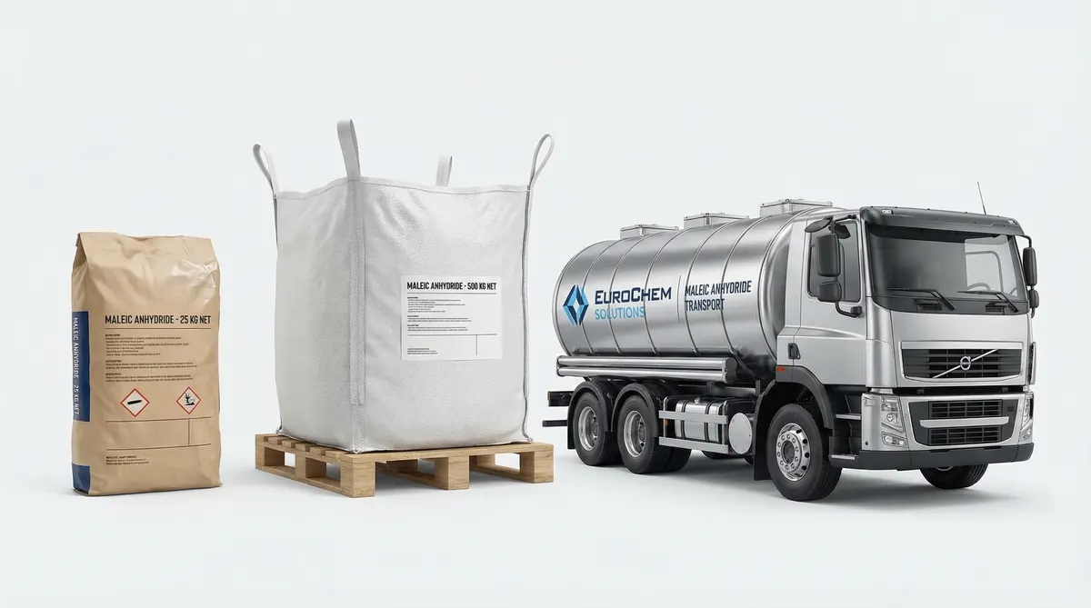 Maleic anhydride packaging in bags
